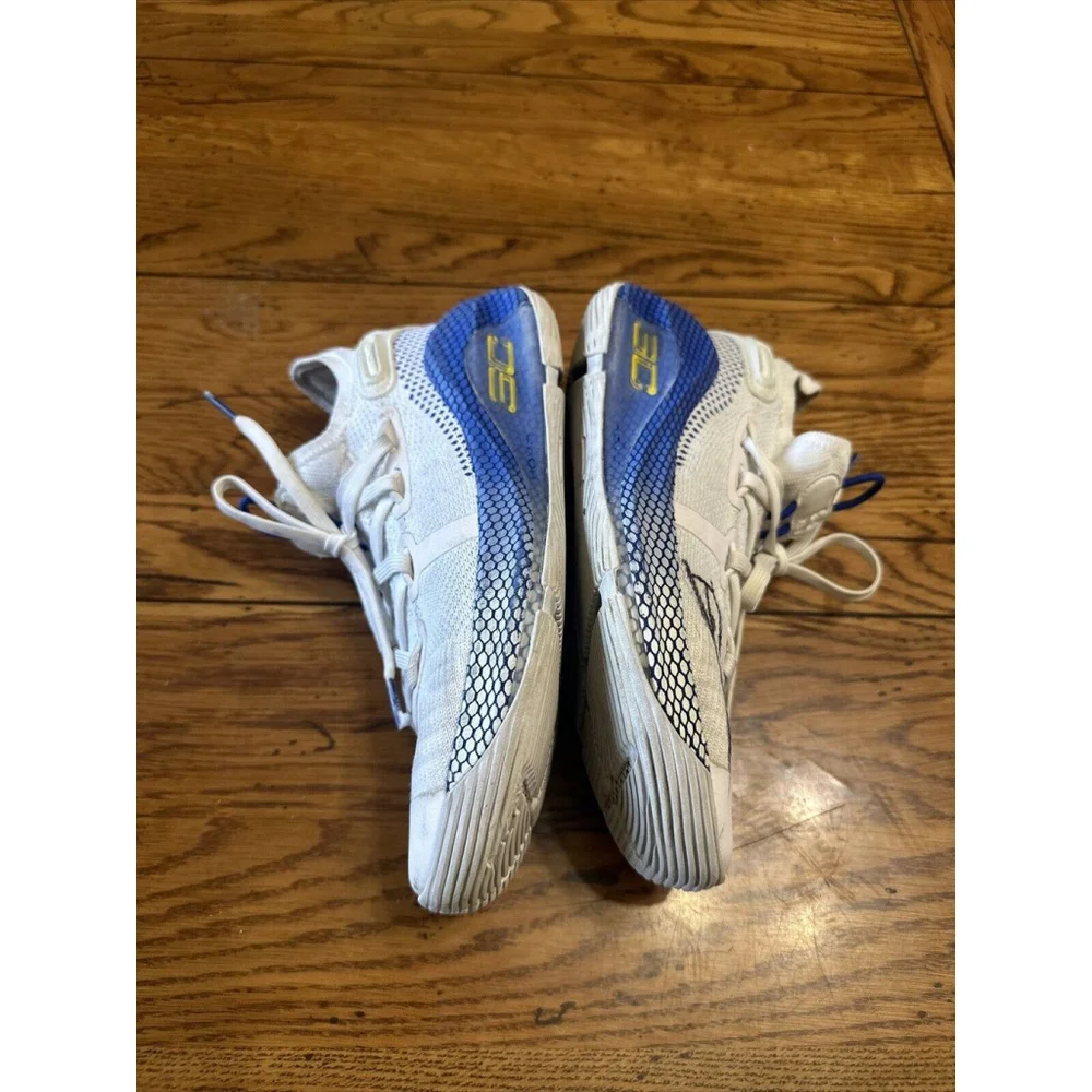 Under Armour Curry 6 GS 'Dub Nation' White Basketball Shoes 3020415-103 4.5Y